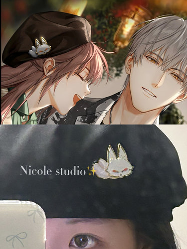 光与夜之恋【齐司礼】生日卡狐狸徽章复刻光夜衍生周边胸针谷子