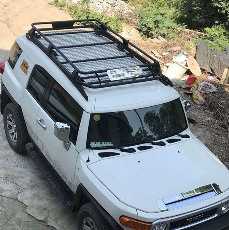 适用FJ酷路泽车顶行李架行李框车顶帐篷架后尾门爬梯尾门梯子改装