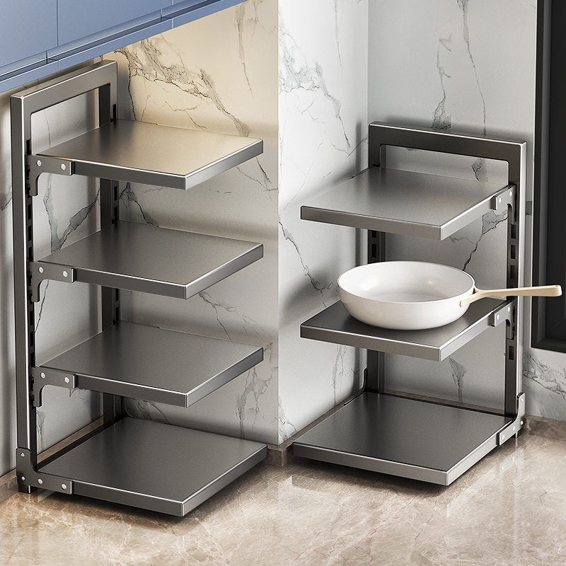 多朋锅具收纳架层高可调节