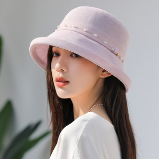 日本和纸帽子女士夏季防紫外线防晒帽时尚百搭渔夫帽女新款太阳帽