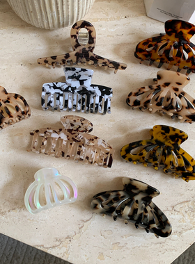 新款醋酸发夹韩国东大门新款抓夹法式复古发抓中号盘发发卡头饰