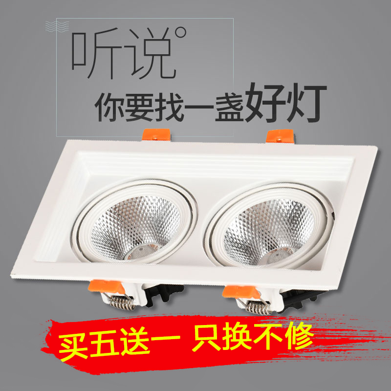 led双头方形专用灯格栅吊顶