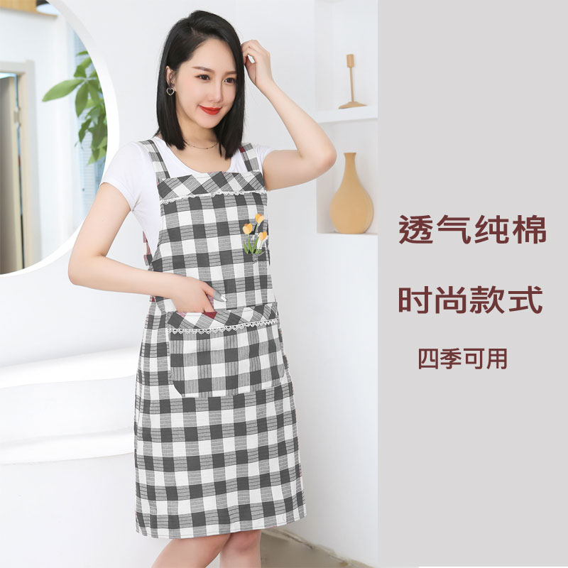 透气纯棉家用摆摊耐磨围裙