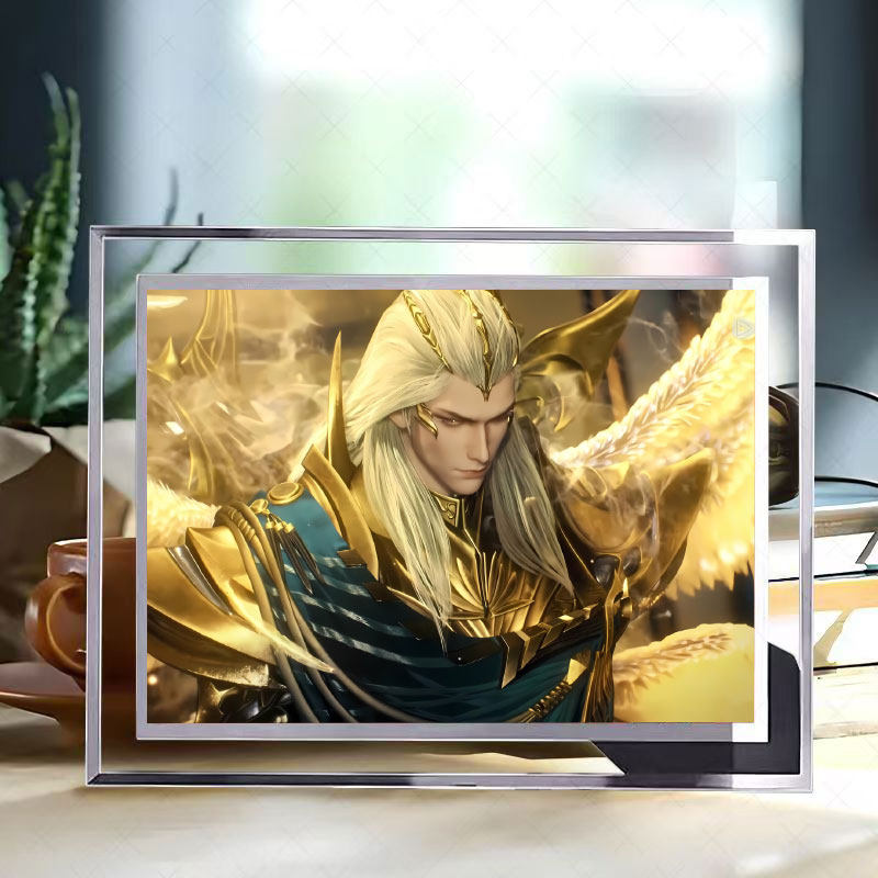 斗罗大陆千道流水晶玻璃相框动漫同款桌面创意摆件二次元时尚立牌,家居饰品,相框/画框,淘宝优惠券,粉丝福利购,淘宝优惠卷