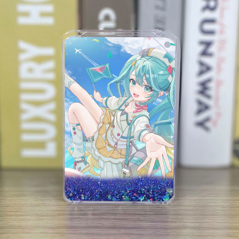 初音未来流沙麻将流麻卡砖亚克力摆件立牌动漫周边二次元挂件礼物
