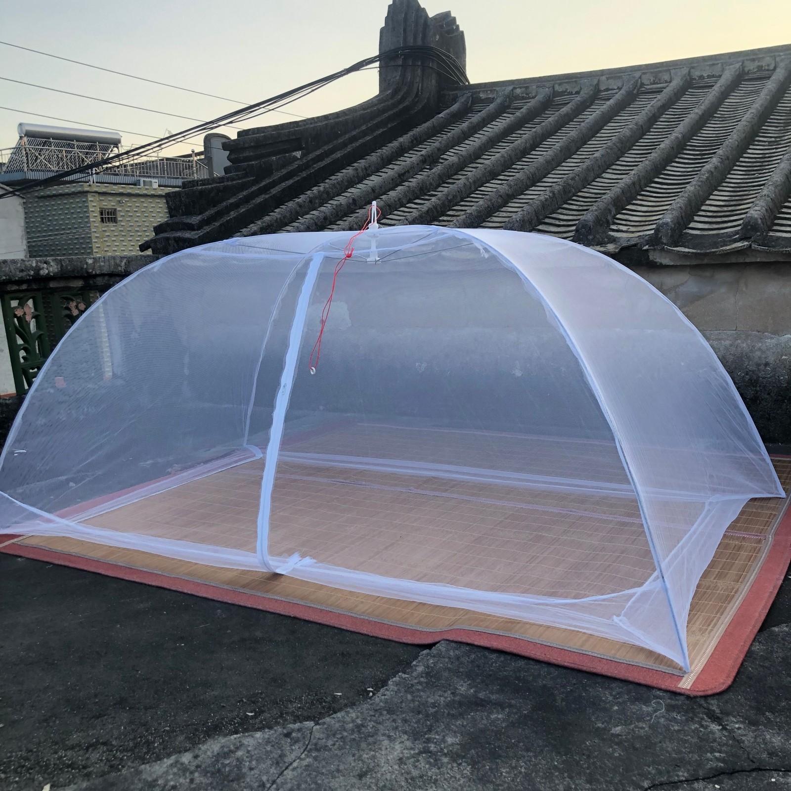 打地铺蚊帐免安装无底加密家用野外宿舍上下铺沙发工地伞式蒙古包