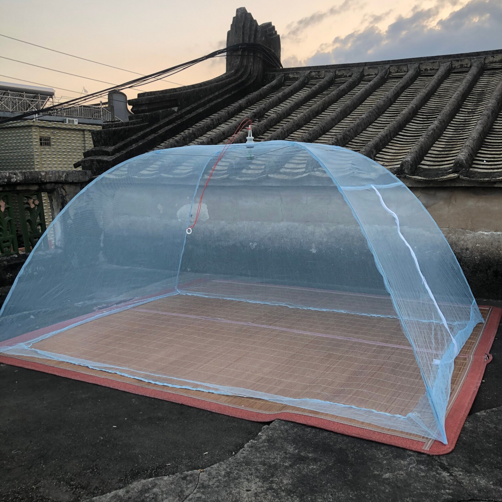 免安装简易蚊帐蒙古包带支架学生新型可折叠无底防蚊罩打地铺蚊帐