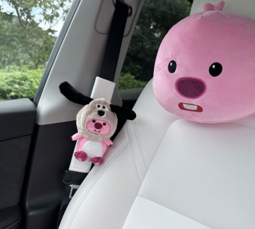 小红书露比小海狸安全带护肩柔软女防勒脖装饰用品车载ins可爱