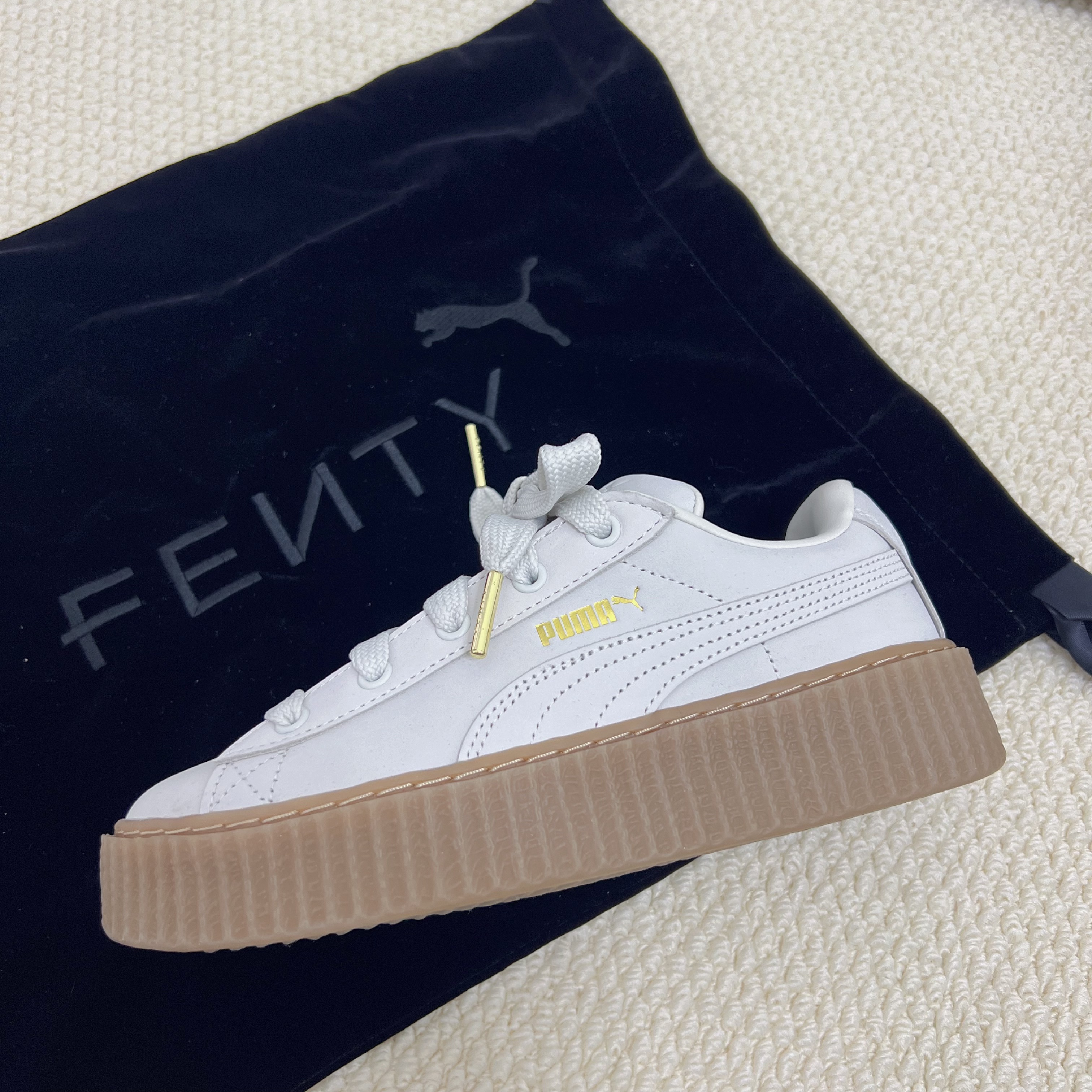 彪马PUMA专柜正品蕾哈娜联名厚底增高板鞋松糕鞋低帮板鞋396813