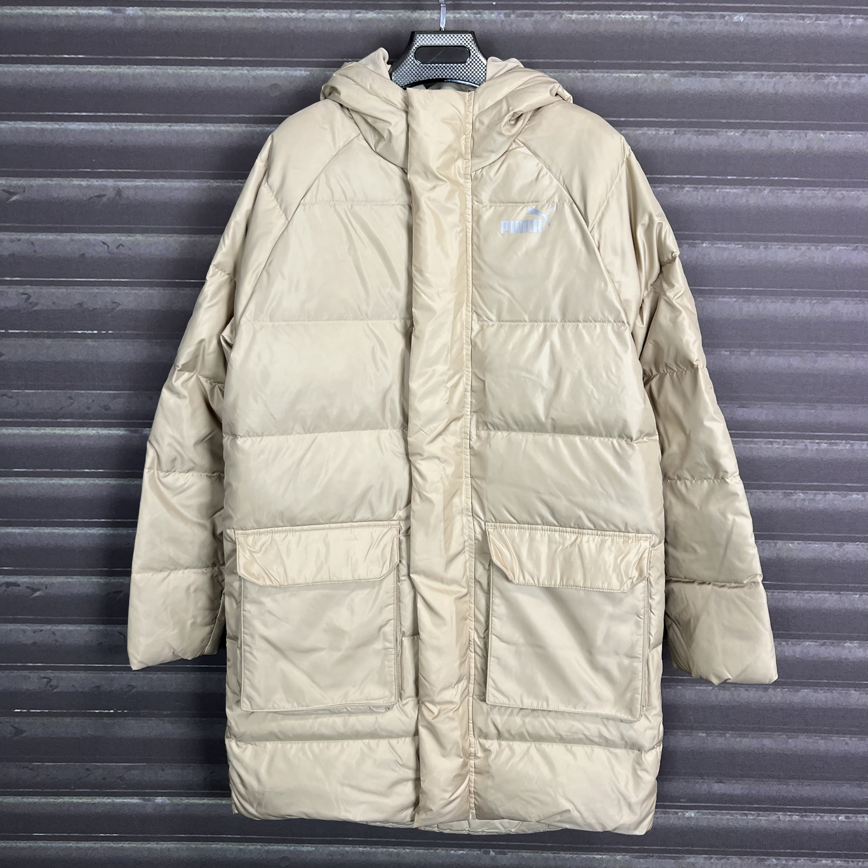 正品puma彪马男女冬季长款连帽防风保暖羽绒服运动休闲外套674641