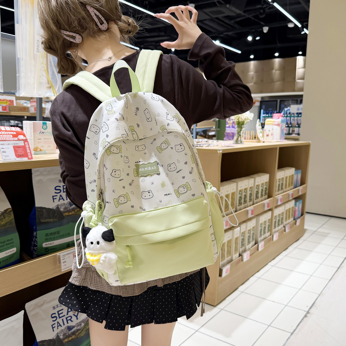 可爱学院风女学生双肩包