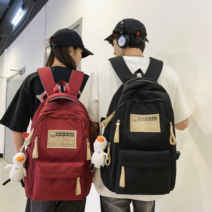 新款书包女高颜值背包男初中生ins小学生双肩包大容量高中大学生