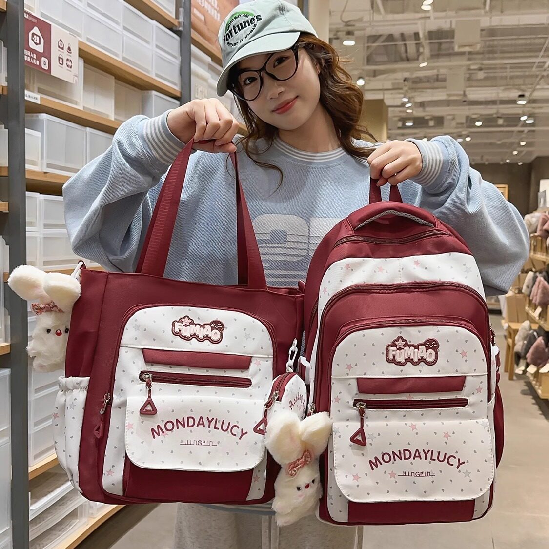 百搭小书包女韩版初中生大学生单肩双肩包高颜值简约休闲mini背包