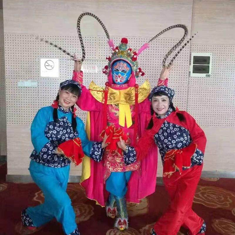 成人春季采茶服套装女村