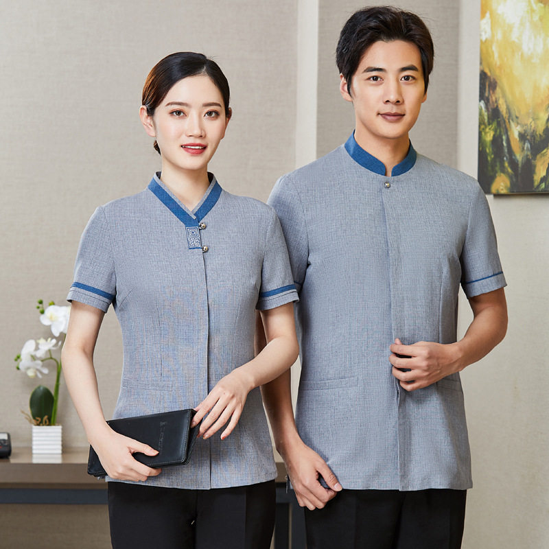 酒店保洁服短袖女夏装工作服