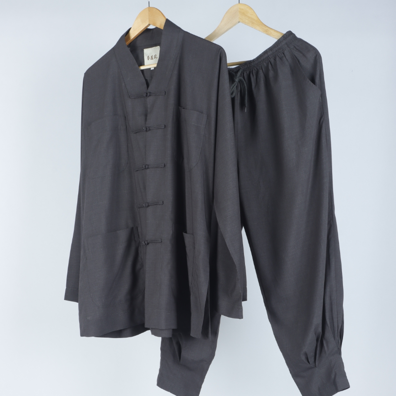 僧衣僧服夏季清凉薄款透气短褂套装男女居士出家师父天丝棉小褂