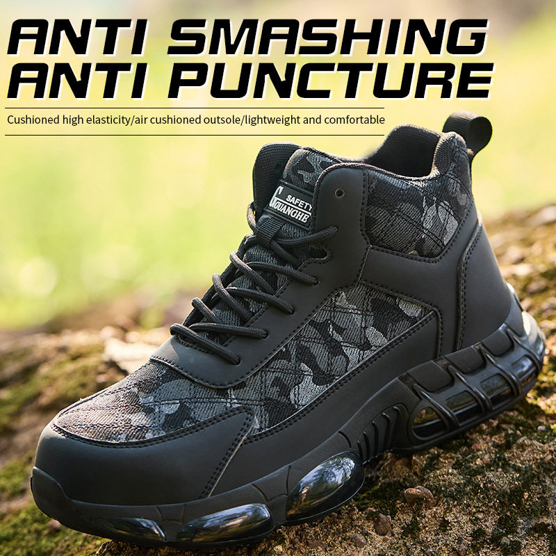 劳保鞋男士防砸防刺穿久站不累防滑耐磨冬季高帮安作装工地鞋