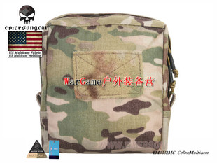 爱默生17cmX17cm方形救援杂物袋MOLLE织带背心腰封迷彩副腰侧包