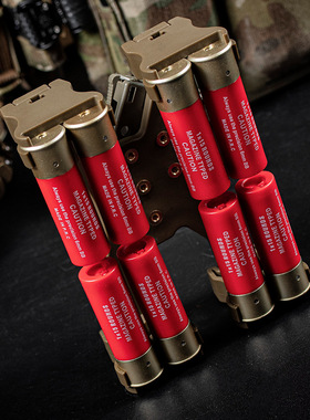 12GA模型功能固定架快拔套可调节卡扣战术腰带背夹COS影视道具