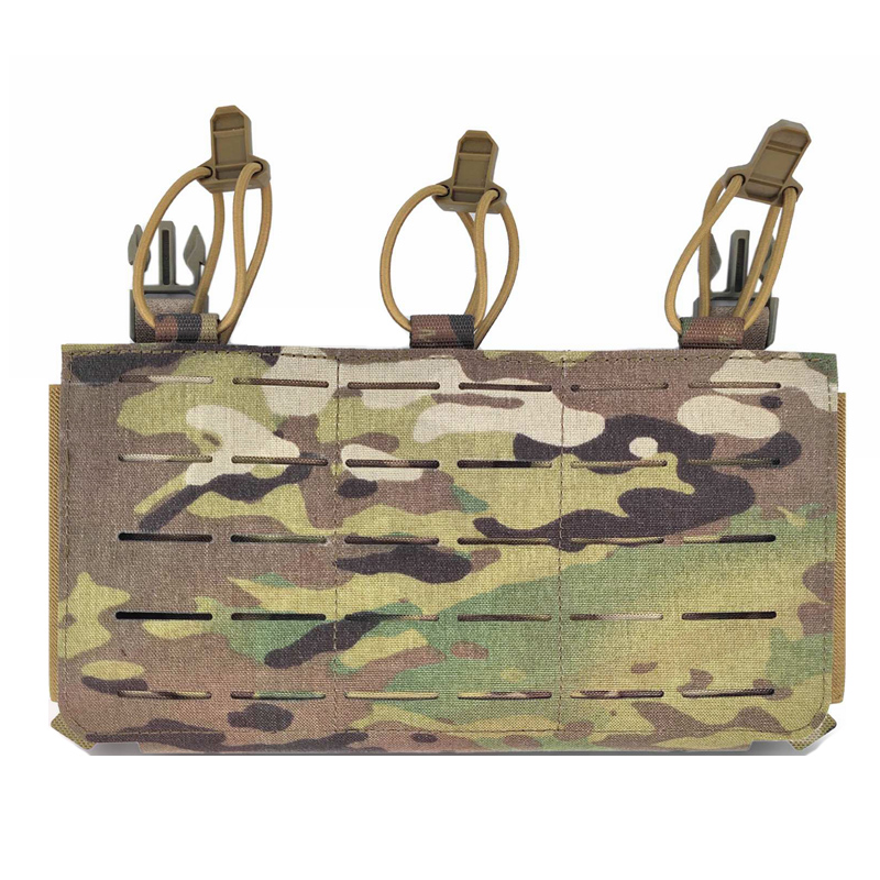 5.56三联弹匣套魔术贴固定前面板