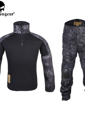 爱默生G2 TYP黑色蟒纹迷彩套装户外真人CS野战伪装战术上衣裤子