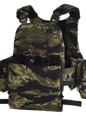 WOSPORT FCPC V5高配版战术背心套装绿虎斑/WL四色丛林自带副包