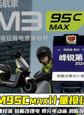 适用九号M3/M95C+/M95CMAX/e80cMK2计量模块铅酸改锂电带充电动画