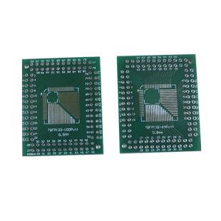 LQFP/FQFP/TQFP 32 44 64 80 100转直插转接板 0.5/0.8mm均适用