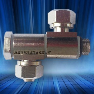 大力拆胎机火鹰百世拓扒胎机配件小气缸三通空心螺丝气管金属接头