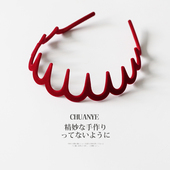 高颅顶神器 秋新款 发卡发箍女2025植绒安可拉色防滑头箍简约发饰