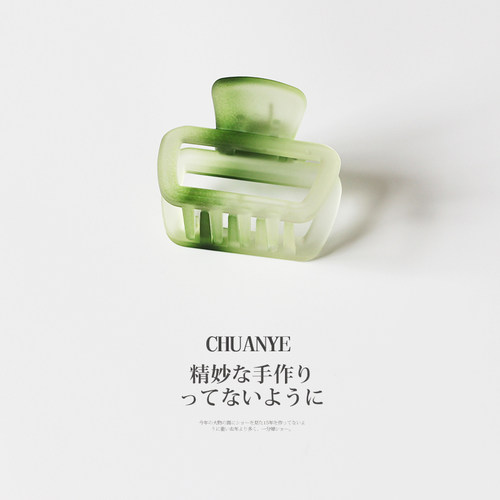 川野半透明抓夹小号发量少网红气