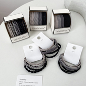 川野冷淡风头绳2025年新款 高端气质发绳简约高弹力皮筋女扎头发圈