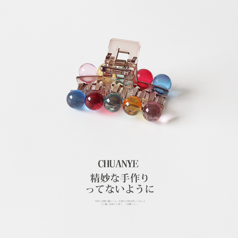 川野法式彩色玻璃珠抓夹
