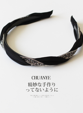 川野纯色简约发箍女高级感洋气时尚洗脸头箍2025新款压发发卡头饰