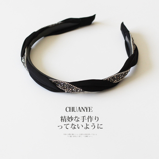 川野纯色简约发箍女高级感洋气时尚 压发发卡头饰 洗脸头箍2025新款