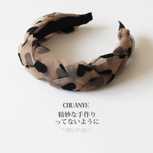 川野简约爱心压发发箍女！