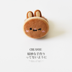 川野日韩秋冬丝绒卡通小皮筋女新款可爱百搭头绳不勒发无扎痕发饰