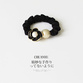 川野茶花头绳2025新款 高端大肠发圈头圈发绳扎头橡皮筋高弹力耐用