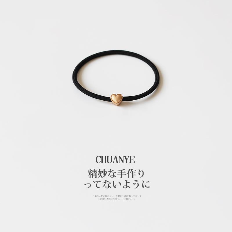 川野简约爱心发绳2025新款