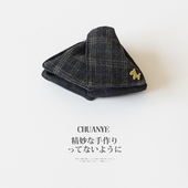 时尚 川野法式 金标小马格纹三角形抓夹女新款 小众鲨鱼夹大号发量多