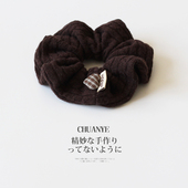 川野法式 皮筋头饰发饰 百搭扎丸子头 秋冬针织大肠发圈女新款 时尚