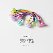 川野冰心纹发圈高级感发绳2025新款 高端头圈头绳扎马尾橡皮筋发饰