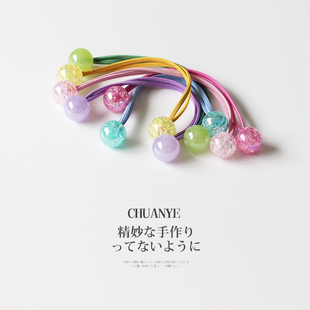 川野冰心纹发圈高级感发绳2026新款 高端头圈头绳扎马尾橡皮筋发饰