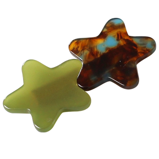 川野醋酸五角星发夹女侧边网红气质刘海夹女前额简约小号夹子头饰