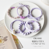 川野6根装 简约气质橡皮筋扎头发高弹力发绳女 发圈头绳2025年新款