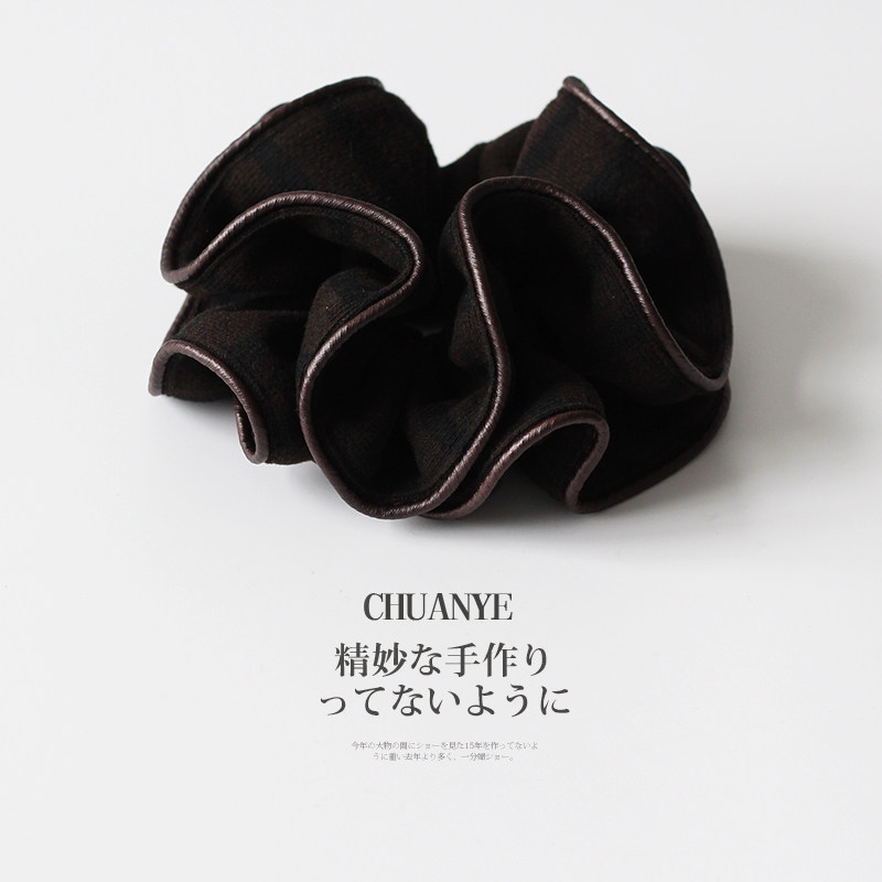 川野法式黑色针织条纹橡皮筋新款简约百搭发绳高弹力耐用头饰发饰,饰品/流行首饰/时尚饰品新,发饰,淘宝优惠券,粉丝福利购,淘宝优惠卷