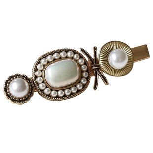 川野巴洛克风发夹侧边网红2025年新款复古刘海夹气质夹子头饰发卡