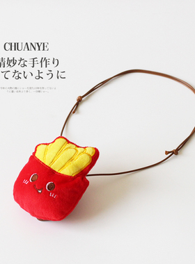 川野日韩卡通毛绒小熊项链