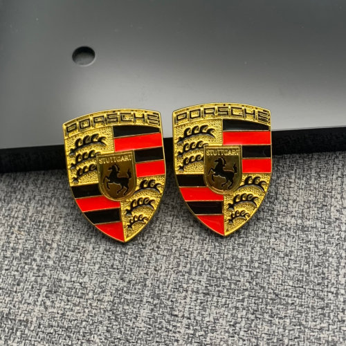 保时捷 卡宴 panamera 911 方向盘标 车标 贴标志 车内外装饰小标