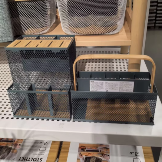 新品宜家维派菲斯餐具架刀架筷笼置物架篮筐厨房收纳餐具托架盛具